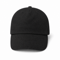 A Frame Dad Hat Unstructured thumbnail 51 black front