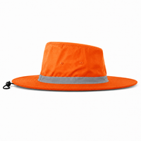 Hi Vis Reflector Safety Hat thumbnail 4 flouro orange right