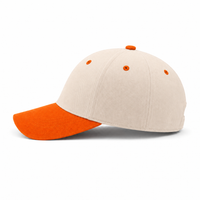 HBC Two-Tone Cap with Iconic Hudson's Bay Stripes thumbnail 88 natural orange left