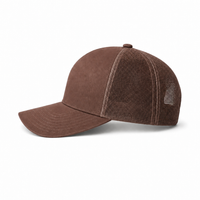 Kosiosko Structured Cotton Blend Trucker Hat thumbnail 59 brown left