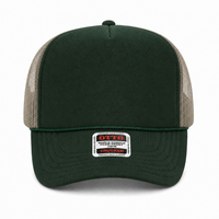 Ottocap 39165 High Crown Foam trucker with rope thumbnail 83 dark green dark green khakhi front