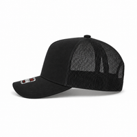 Ottocap 32285 A-Frame 5-Panel Mesh Back Trucker Hat thumbnail 19 black left