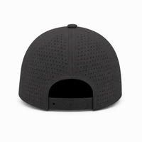 Breezy Lightweight Ventilated Nylon Cap with PVC Closure thumbnail 19 dark grey back