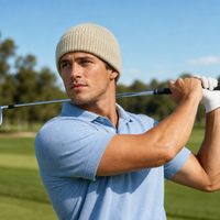 Premium Merino Wool Beanie with Cuff – Soft & Warm Knit Hat thumbnail 65 stone marle moodboard