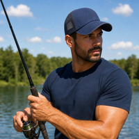 Flex Enzyme Trucker Cap with Metal Buckle Strap thumbnail 49 navy moodboard