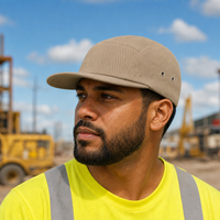 Flex R165 Premium Cotton 5-Panel Adjustable Cap thumbnail 71 khakhi moodboard