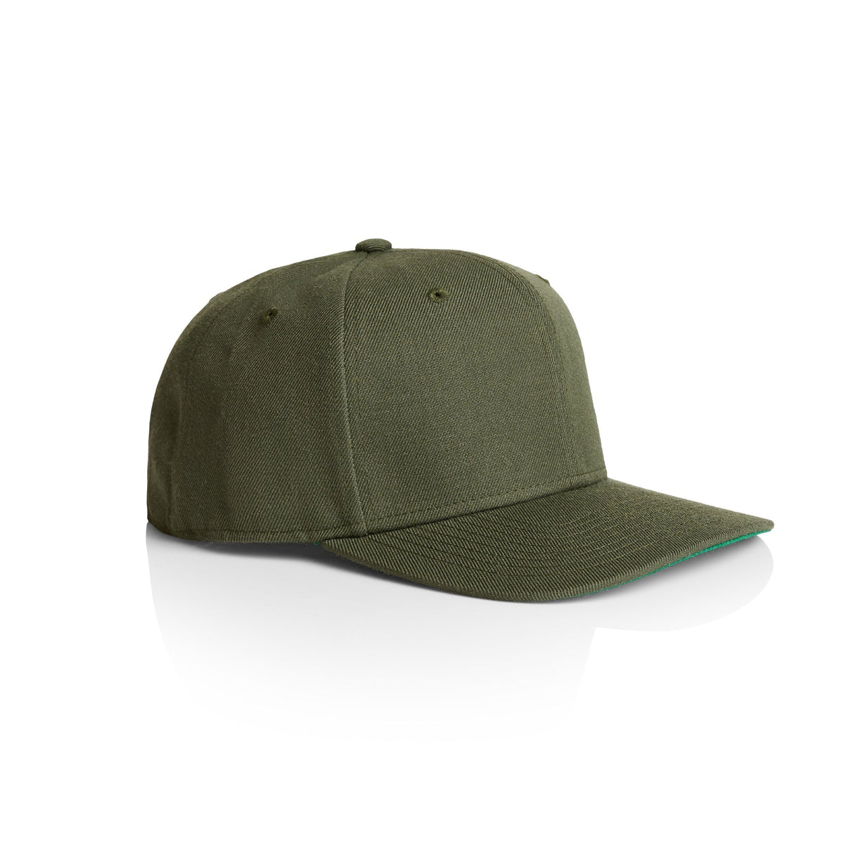 1101 Trim Snapback Cap with Flat Peak and Wool Blend