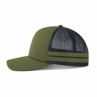 Flex Stripe A Frame High Profile Trucker Cap thumbnail 77 loden left