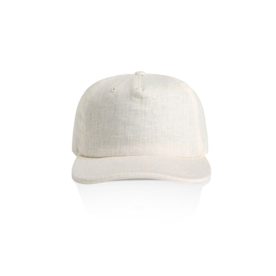 1158 Classic Linen Cap in Black and Natural