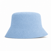 Terry Towelling Flex Bucket Hat thumbnail 4 sky blue right