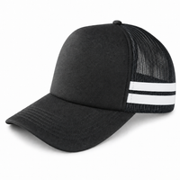Flex Stripe A Frame High Profile Trucker Cap thumbnail 22 charcoal black white angle
