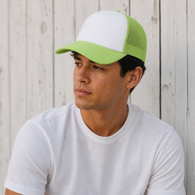 Rapper Flex High Crown Trucker Cap with Mesh Panels