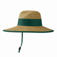 Natural Wide Brim Straw Hats with Adjustable Fit thumbnail 20 bottle left