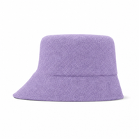 Terry Towelling Flex Bucket Hat thumbnail 78 purple left