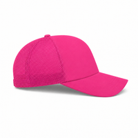 Rapper Flex High Crown Trucker Cap with Mesh Panels thumbnail 190 hot pink right