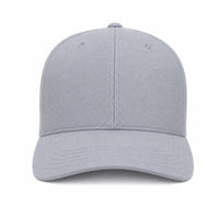Cool & Dry Mini Piqué Mid Pro Cap with Comfort Stretch Sweatband thumbnail 21 solid silver front