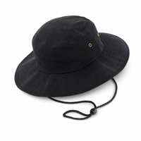 Surf Hat with Rope & Toggle thumbnail 6 black angle