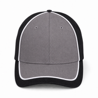 Arena Two Tone Structured Snapback Cap thumbnail 16 black.white.grey front