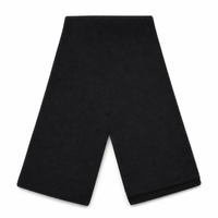 Premium Acrylic Knit Scarf in Black and Navy thumbnail 6 black back