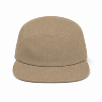 Flex R165 Premium Cotton 5-Panel Adjustable Cap thumbnail 66 khakhi front