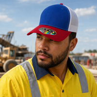 GTO 112 Trucker Hat with Ventilated Comfort and Adjustable Fit thumbnail 88 red royal white moodboard