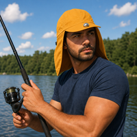 Flex 4057 Water Resistant Legionnaire Caps with Adjustable Strap thumbnail 34 gold moodboard