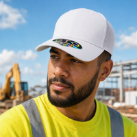 GTO 112 Trucker Hat with Ventilated Comfort and Adjustable Fit thumbnail 160 white moodboard