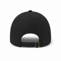 A Frame Sandwich Flex Cap with Premium Cotton and Adjustable Snapback thumbnail 28 charcoal black back