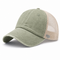Flex Enzyme Trucker Cap with Metal Buckle Strap thumbnail 20 celery angle