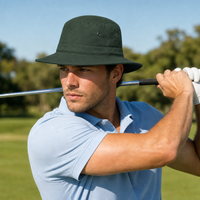 Polyviscose Wide Brim Surf Hat with Adjustable Toggle thumbnail 9