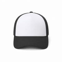 Rapper Flex High Crown Trucker Cap with Mesh Panels thumbnail 49 charcoal hat white front front