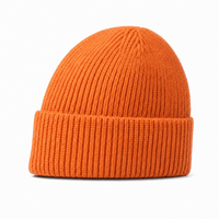 Premium Lambswool Flex Beanie with Cuff – Ultra Soft & Warm thumbnail 53 orange left