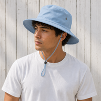 Surf Hat with Break-Away Strap in Wide Brim Design thumbnail 63 skyblue moodboard