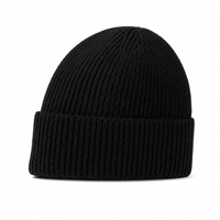 Premium Lambswool Flex Beanie with Cuff – Ultra Soft & Warm thumbnail 11 black left