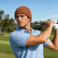 Premium Merino Wool Beanie with Cuff – Soft & Warm Knit Hat thumbnail 89 walnut moodboard
