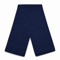 Premium Acrylic Knit Scarf in Black and Navy thumbnail 14 navy back