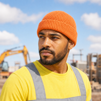 Premium Lambswool Flex Beanie with Cuff – Ultra Soft & Warm thumbnail 56 orange moodboard