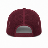 Ottocap 32285 A-Frame 5-Panel Mesh Back Trucker Hat thumbnail 45 maroon back