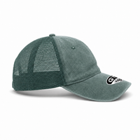 GTO Enzyme Washed Trucker Cap with Adjustable Mesh Back thumbnail 22 sage green right