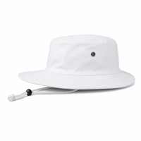 Surf Hat with Break-Away Strap in Wide Brim Design thumbnail 67 white left