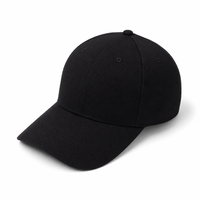 Cool & Dry Mini Piqué Mid Pro Cap with Comfort Stretch Sweatband thumbnail 4 solid black angle