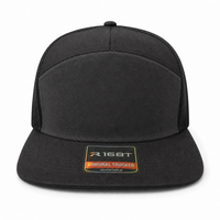 R168 Trucker Hat with Breathable Mesh and Adjustable Fit thumbnail 19 charcoal front