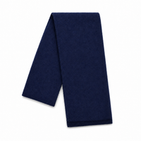 Premium Acrylic Knit Scarf in Black and Navy thumbnail 12 navy left
