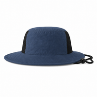 Microfibre Wide Brim Surf Hat with Mesh Ventilation thumbnail 13 navy back