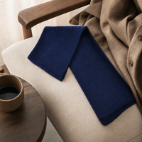 Premium Acrylic Knit Scarf in Black and Navy thumbnail 17 navy moodboard