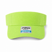 Pro Golf Visor with Adjustable Velcro Strap and Mesh Ventilation thumbnail 15 lime front