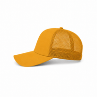 Rapper Flex High Crown Trucker Cap with Mesh Panels thumbnail 221 gold left