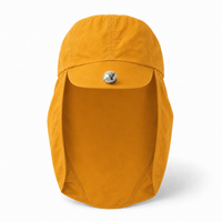 Flex 4057 Water Resistant Legionnaire Caps with Adjustable Strap thumbnail 29 gold front
