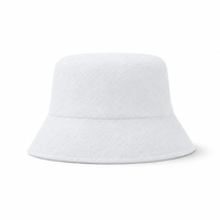 Terry Towelling Flex Bucket Hat thumbnail 17 white front