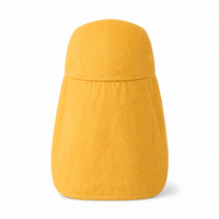 7504 Flex Cotton Legionnaire Caps with Adjustable Velcro Strap thumbnail 77 sunflower back